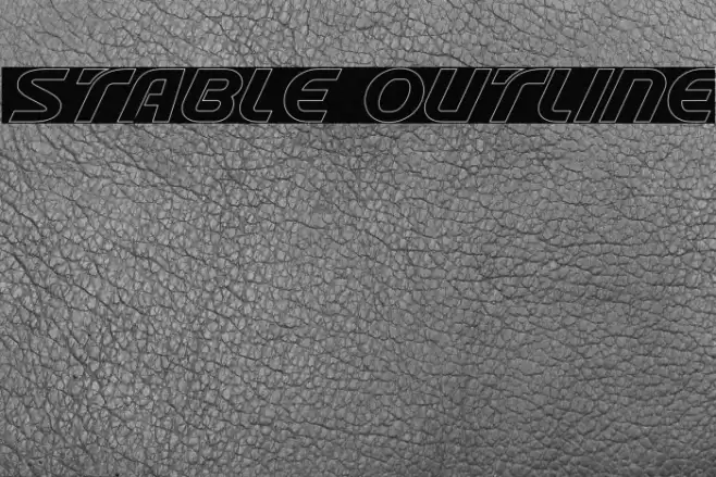 Stable Outline Font examples