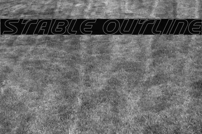 Stable Outline Font examples