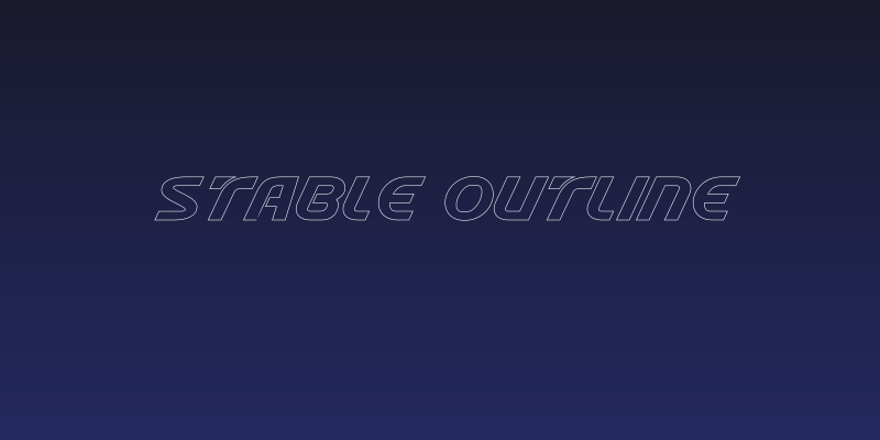Stable Outline Social Header