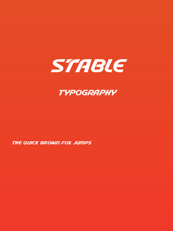 Stable Poster