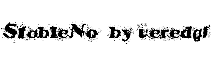 StableNo  by veredgf  Frei Schriftart Herunterladen