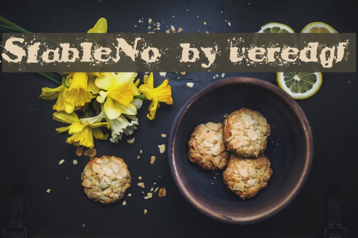 StableNo by veredgf Font examples
