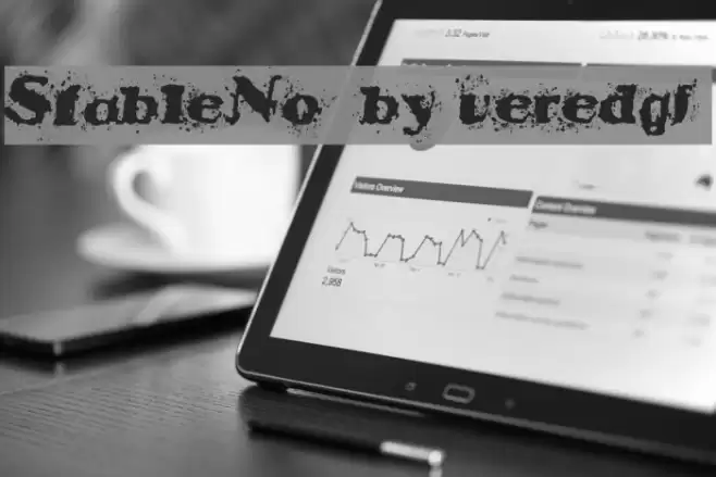 StableNo by veredgf Font examples