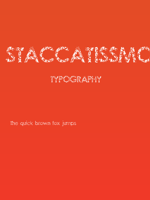 Staccatissmo Poster