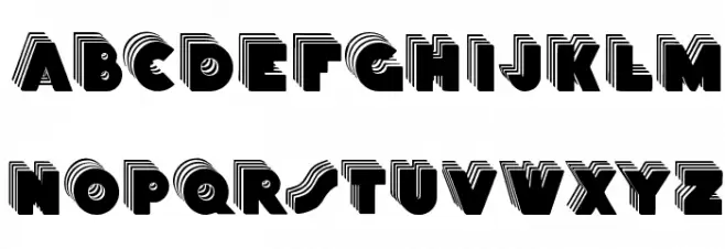 Stackcaps Schriftart Groß