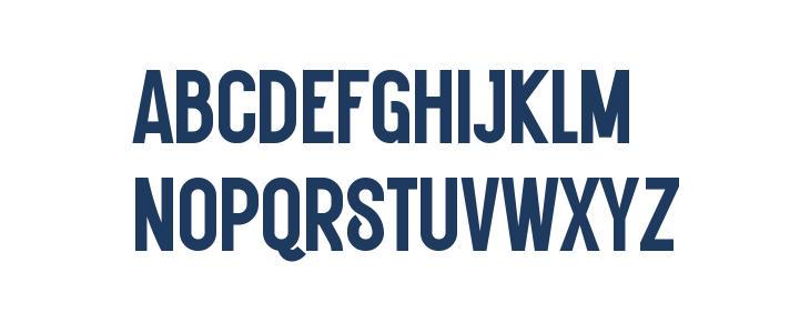 Stacked Strong Regular Uppercase