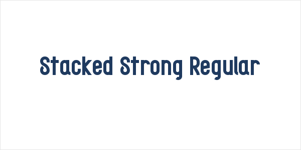 Stacked Strong Regular Logo