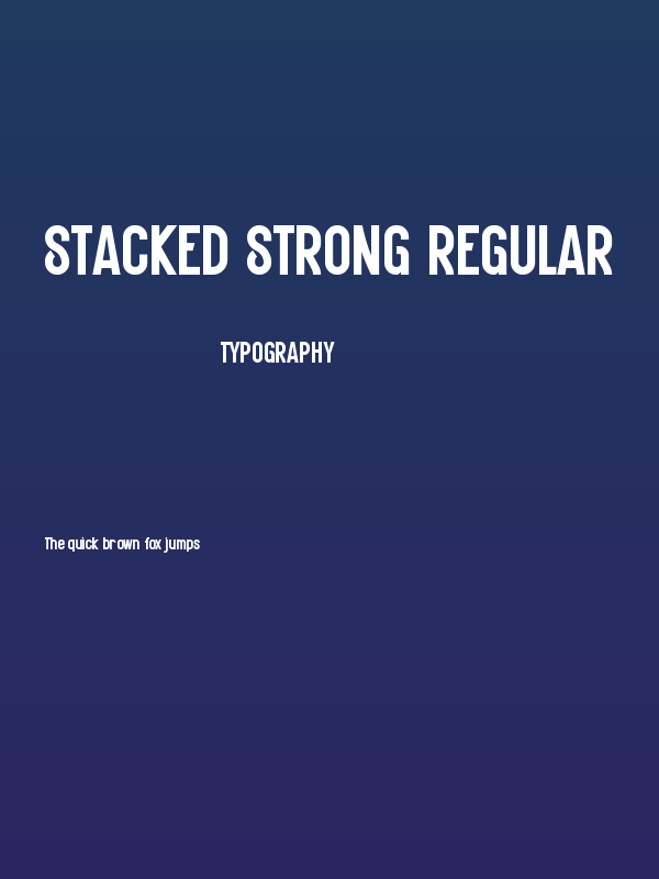 Stacked Strong Regular Poster