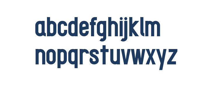 Stacked Strong Regular Lowercase