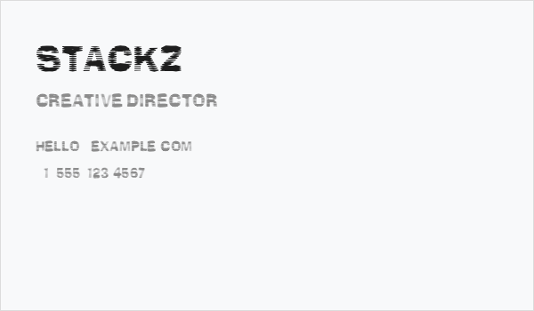 Stackz Business Card