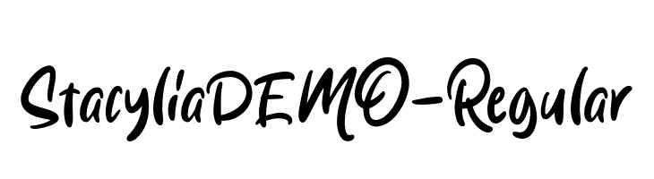 Stacylia DEMO-Regular  les polices de caractères gratuit tlcharger