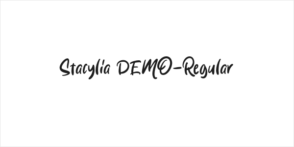 Stacylia DEMO-Regular Logo