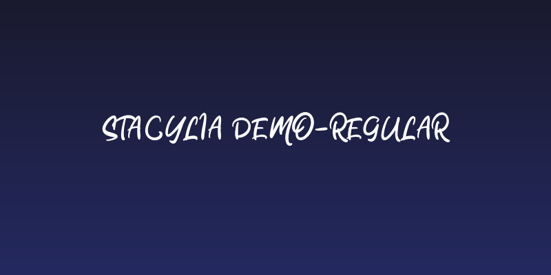 Stacylia DEMO-Regular Social Header