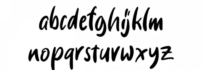 Stacylia DEMO-Regular Font LOWERCASE