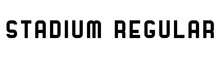 Stadium Regular Font