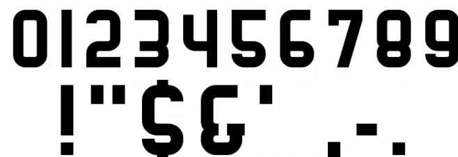 Stadium Regular Font OTHER CHARS