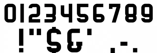 Stadium Regular Font OTHER CHARS