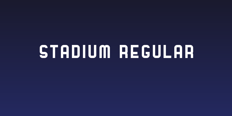Stadium Regular Social Header