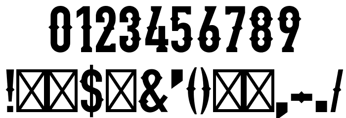 Stadium1946-Regular Font OTHER CHARS