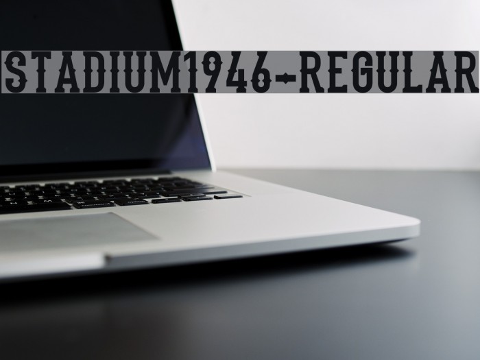 Stadium1946-Regular Font examples