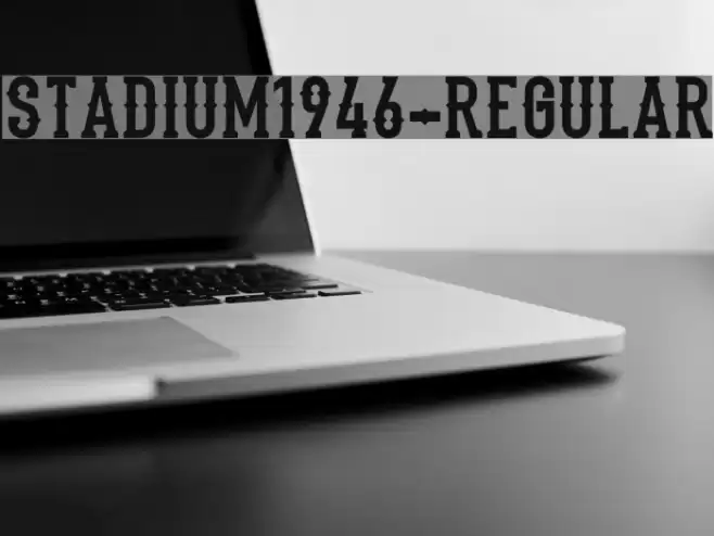 Stadium1946-Regular Font examples