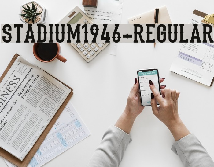 Stadium1946-Regular Font examples