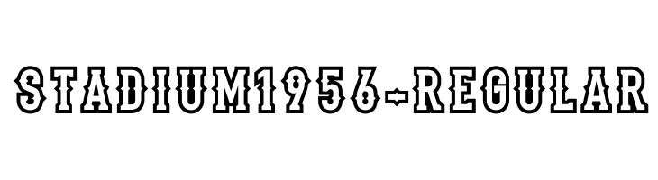 Stadium1956-Regular  Free Fonts Download