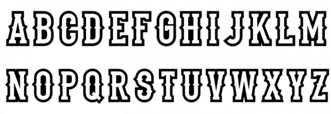 Stadium1956-Regular Font UPPERCASE