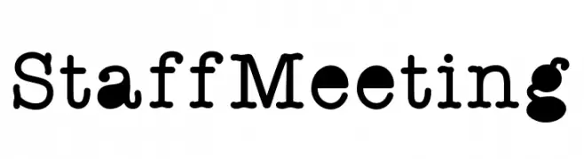 StaffMeeting  Frei Schriftart Herunterladen