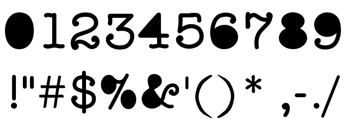 StaffMeeting Font OTHER CHARS