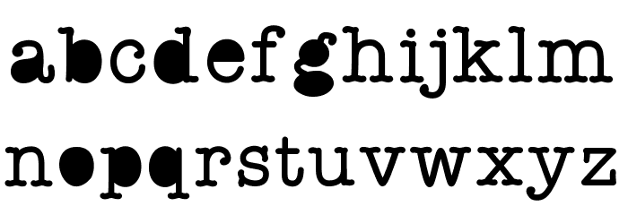 StaffMeeting Font LOWERCASE