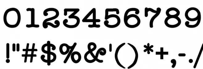 StaffMeetingPlainBold Font OTHER CHARS