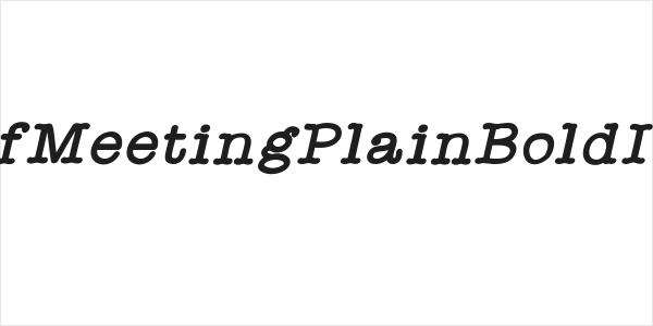 StaffMeetingPlainBoldItalic Logo