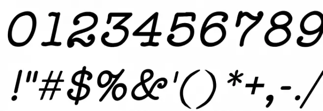 StaffMeetingPlainItalic Font OTHER CHARS