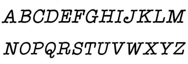 StaffMeetingPlainItalic 字体 大写