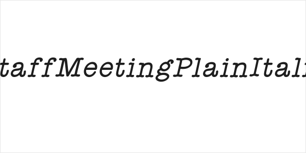 StaffMeetingPlainItalic Logo