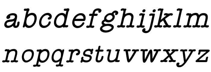 StaffMeetingPlainItalic Schriftart Kleinbuchstaben