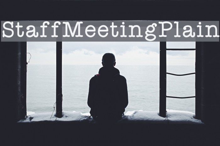 StaffMeetingPlain Schriftart examples