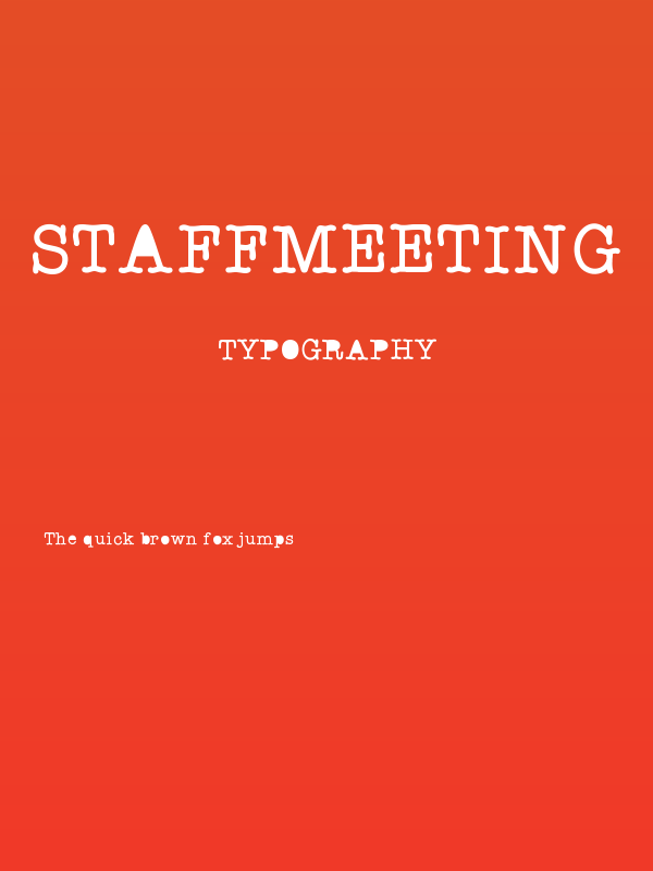 StaffMeeting Poster