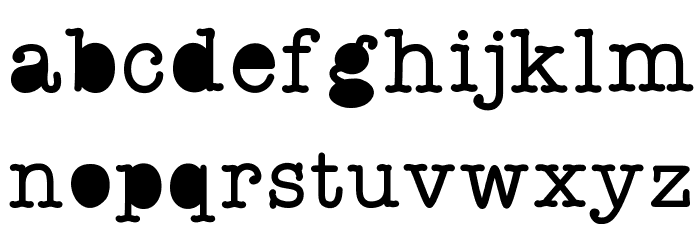 StaffMeeting Schriftart Kleinbuchstaben