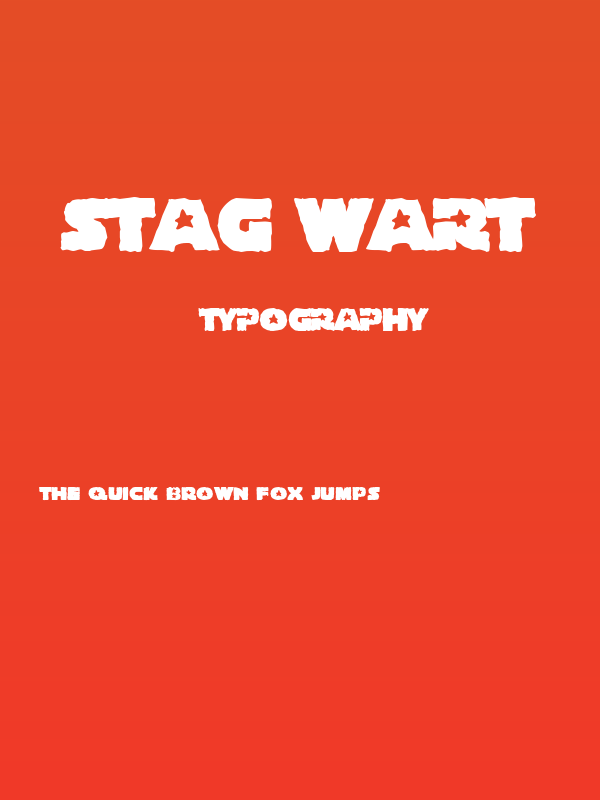 Stag Wart Poster
