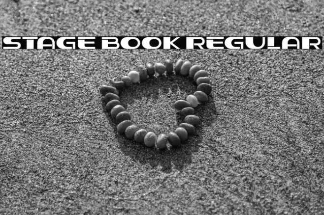 Stage Book Regular Font examples