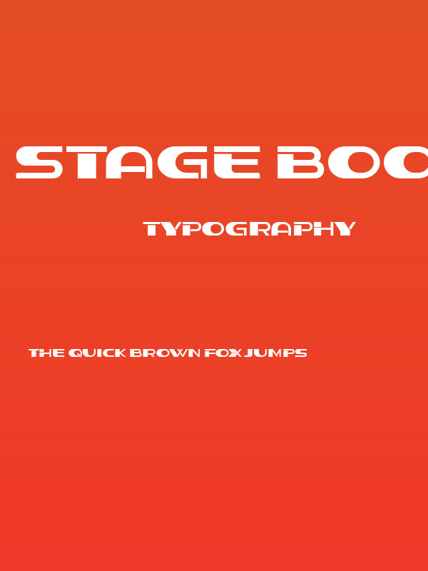 Stage Book Regular Poster
