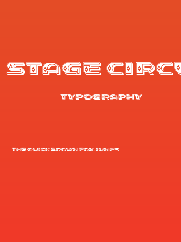Stage Circus Regular Poster