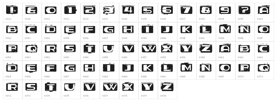 Stage Destroy Regular Character Map