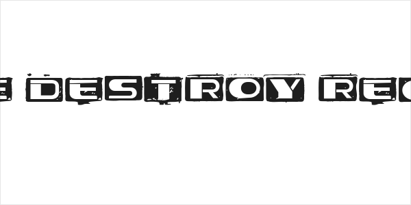 Stage Destroy Regular Logo