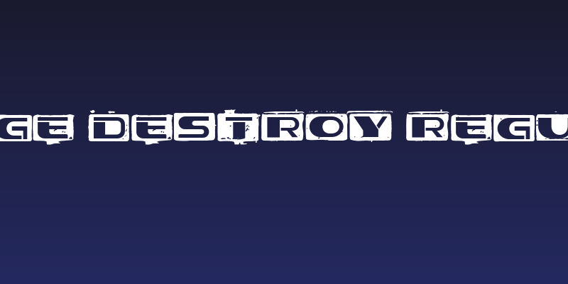 Stage Destroy Regular Social Header