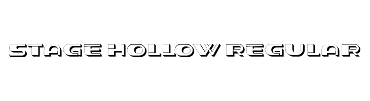 Stage Hollow Regular  フリーフォントのダウンロード