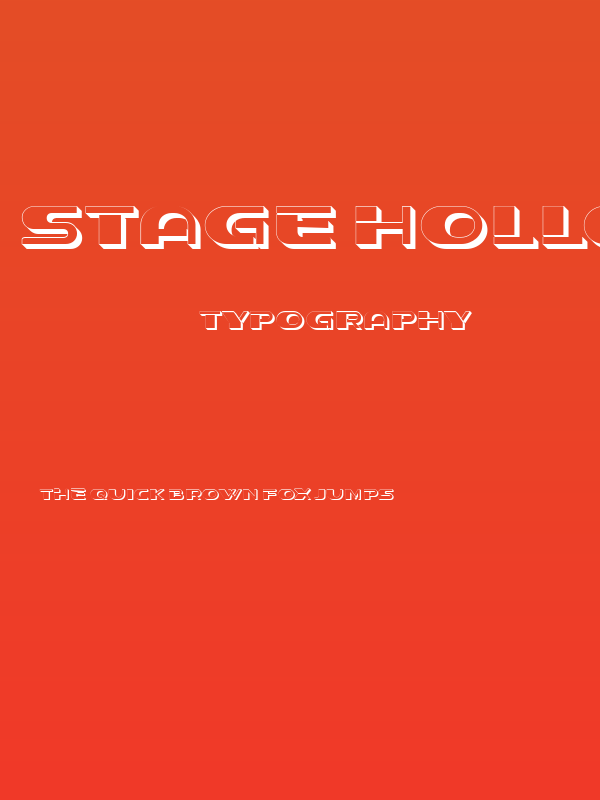 Stage Hollow Regular Poster