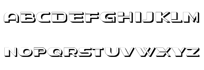 Stage Hollow Regular Font LOWERCASE